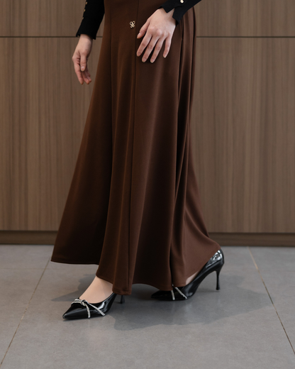 Ease Skirt - Dark Cocoa