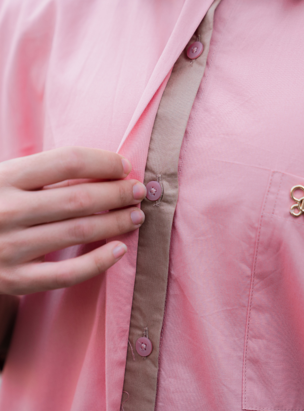 Verde Shirt - Beige Blush