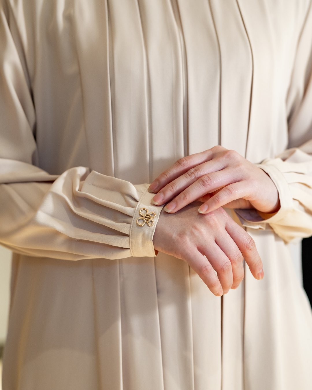 Noor Drapery Dress - Porcelain Sand
