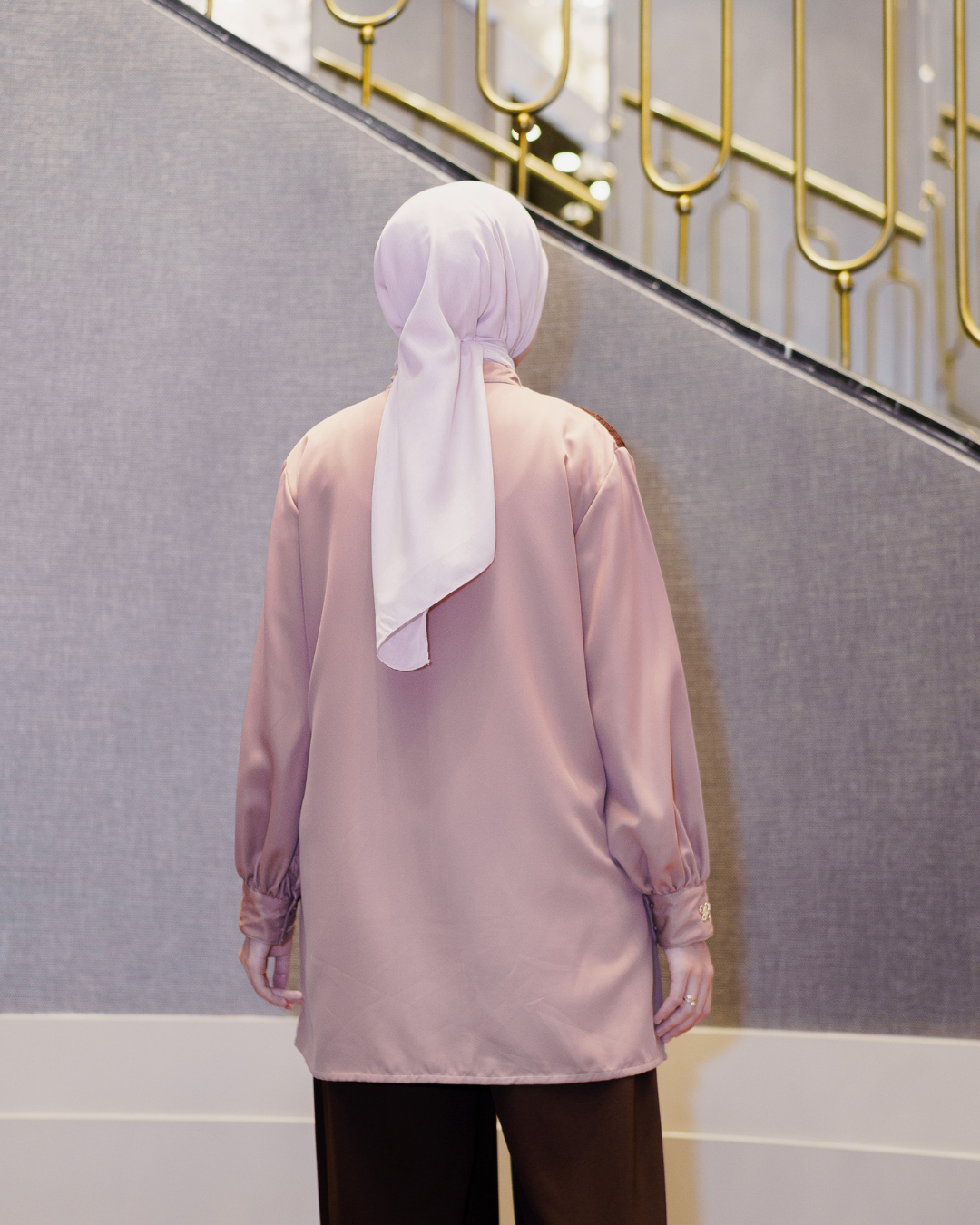 Noor Outer Lace Blouse - Rose Chesnut
