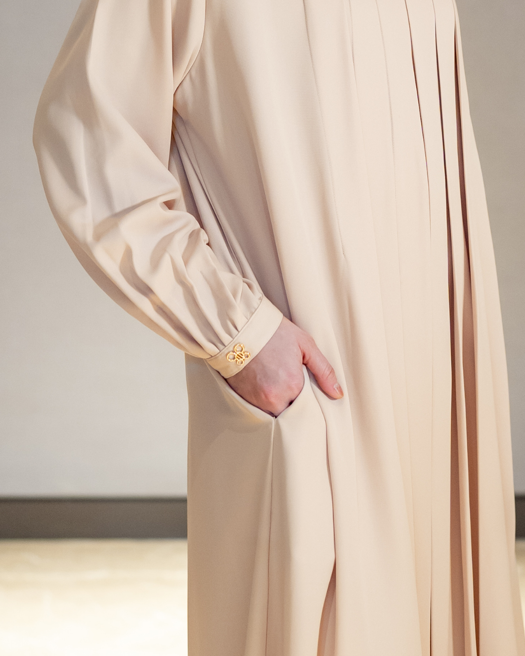 Noor Drapery Dress - Porcelain Sand