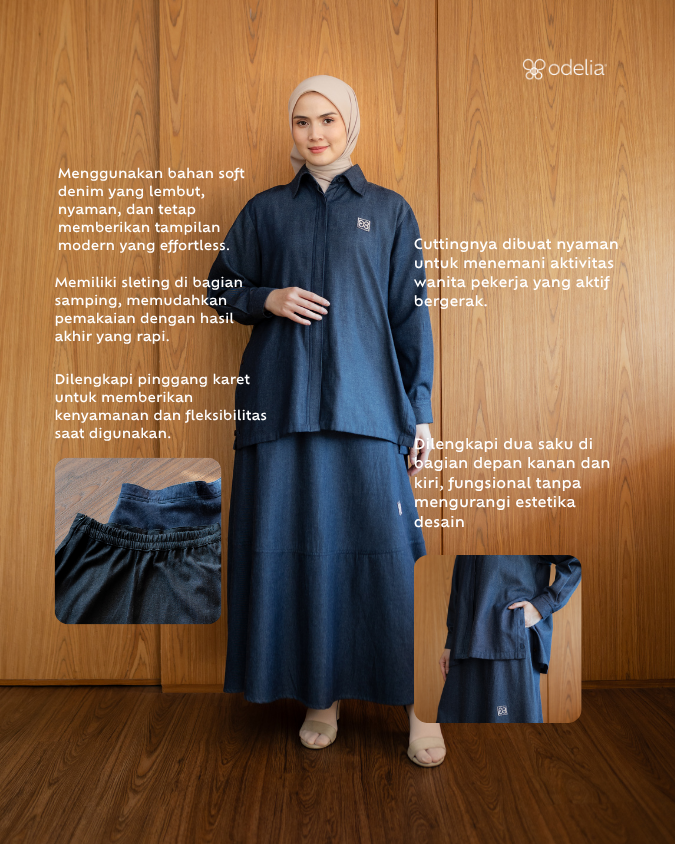 Sorae Skirt - Stellar Blue