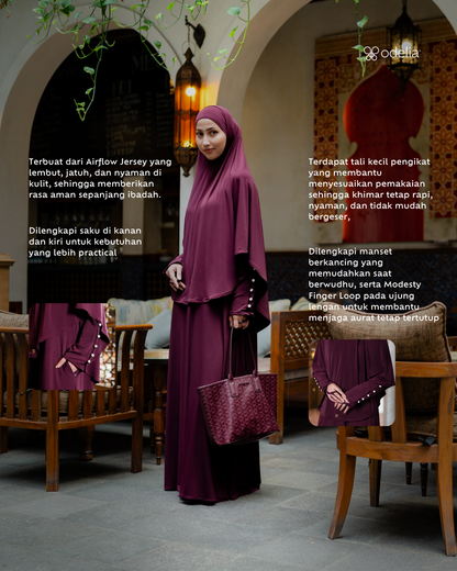 Safa Set - Burgundy