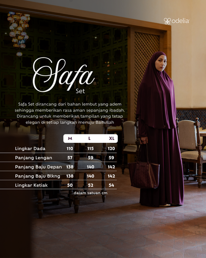 Safa Set - Burgundy