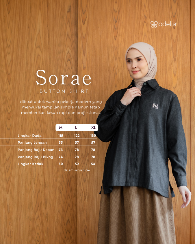 Sorae Button Shirt - Raven Black
