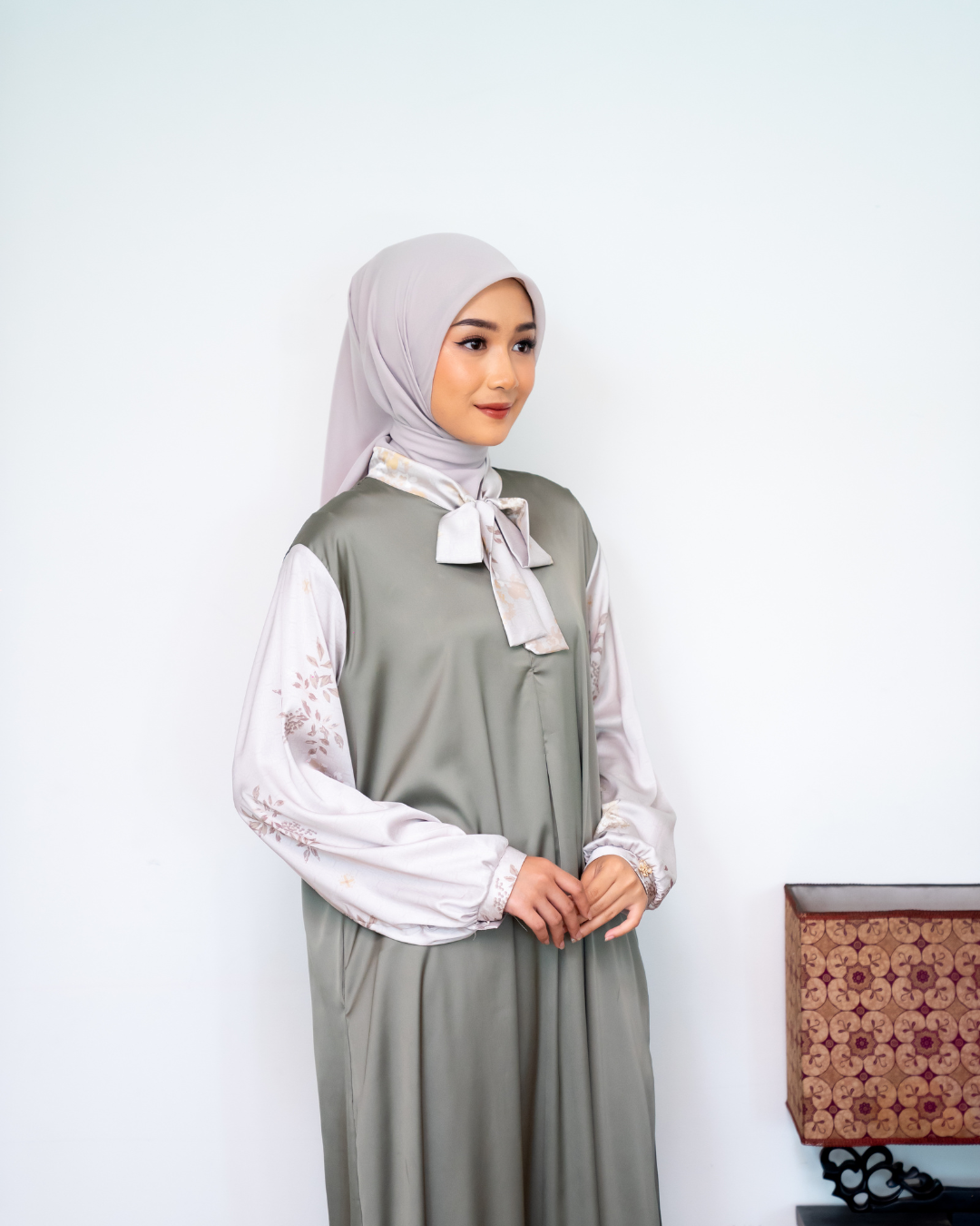 JANNA DRESS - OLIVE ZEST (EID SERIES 2025)