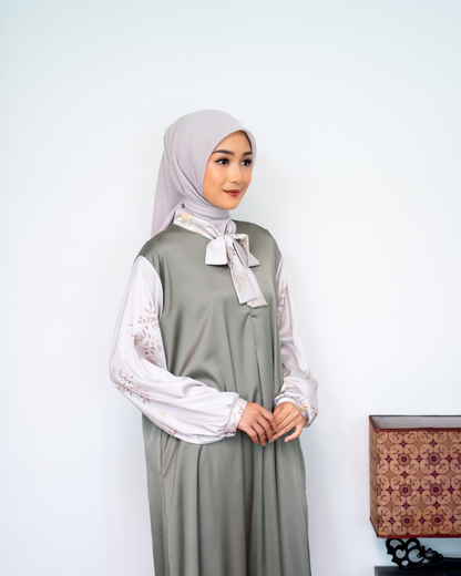 JANNA DRESS - OLIVE ZEST (EID SERIES 2025)