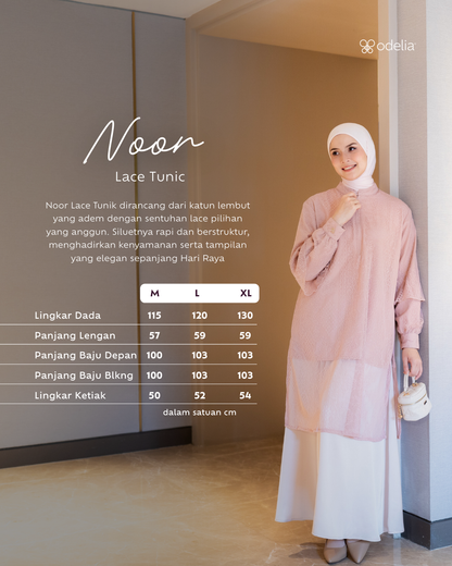 Noor Lace Tunic - Powder Rose
