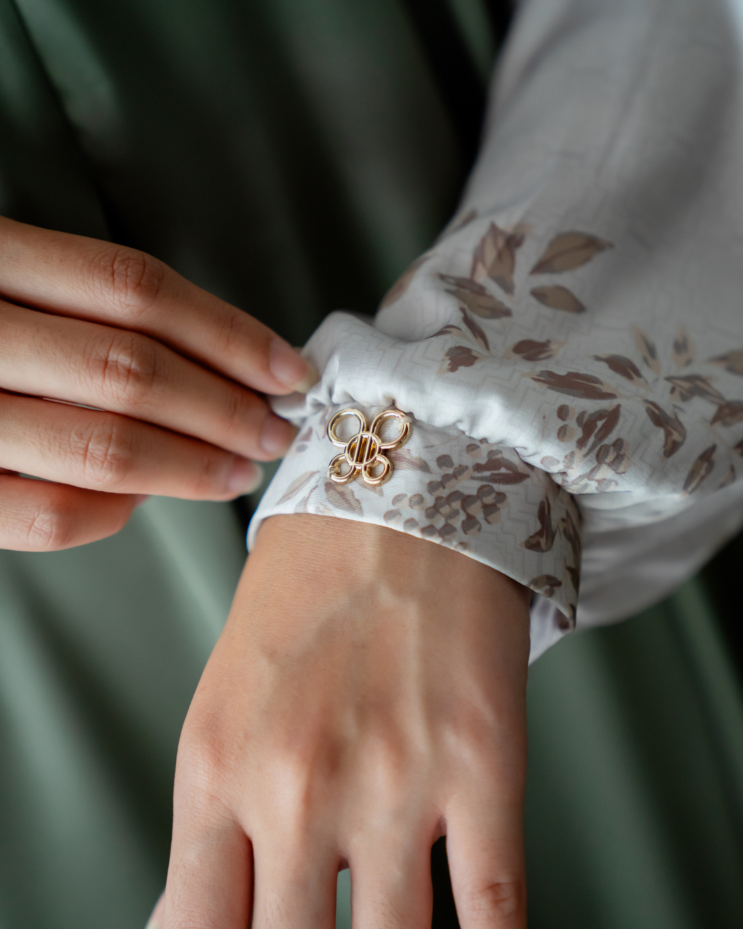 JANNA DRESS - OLIVE ZEST (EID SERIES 2025)
