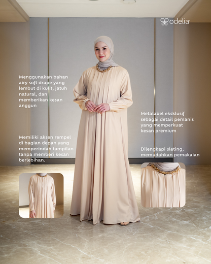 Noor Drapery Dress - Porcelain Sand