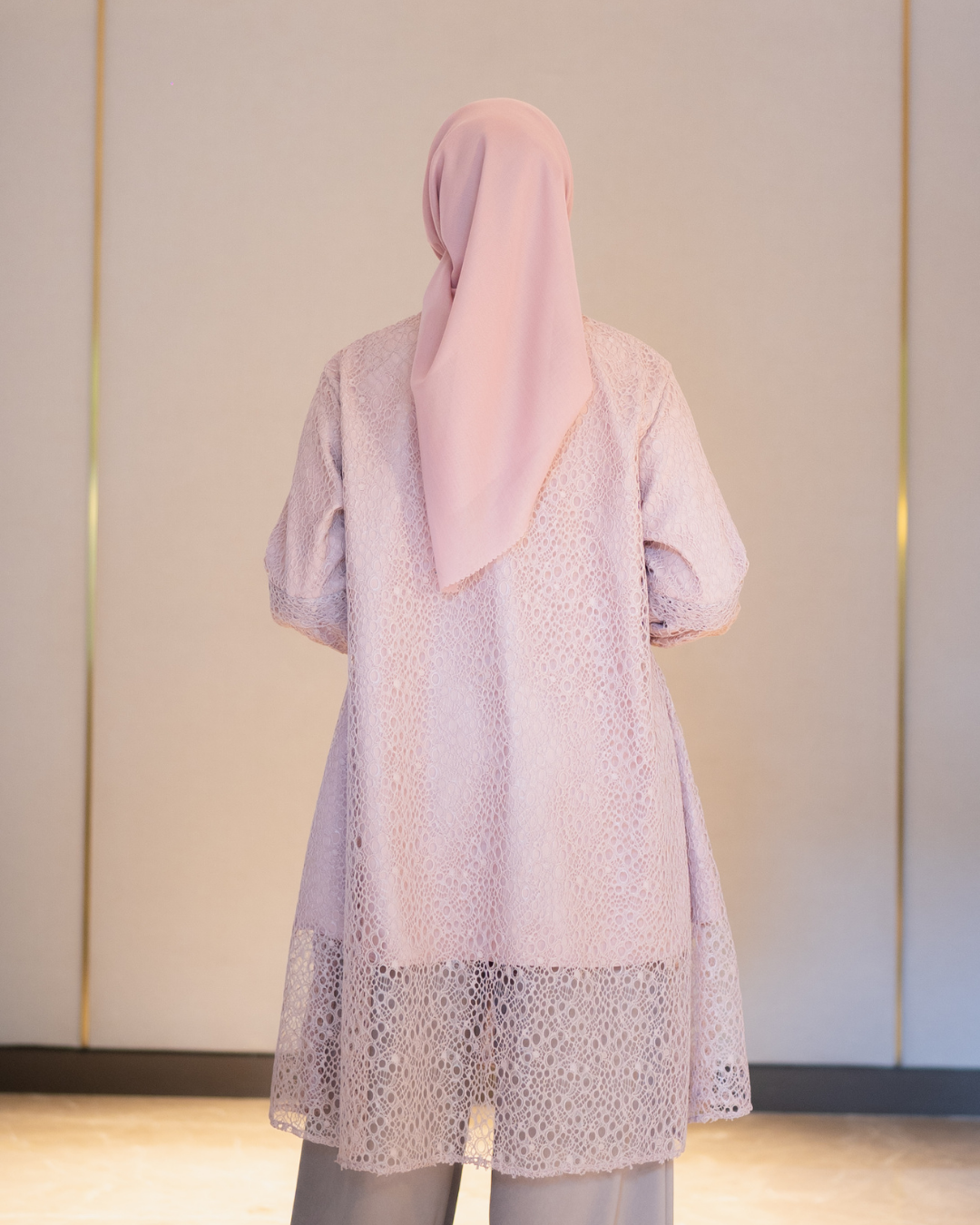 Amara Lace Tunic - Dusty Rose