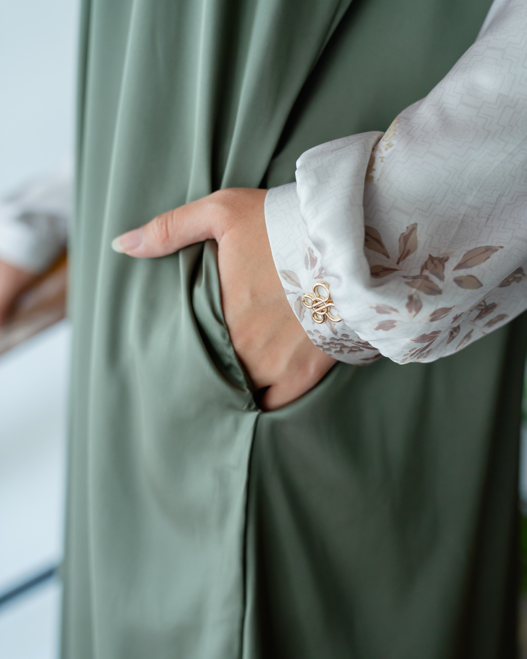 JANNA DRESS - OLIVE ZEST (EID SERIES 2025)