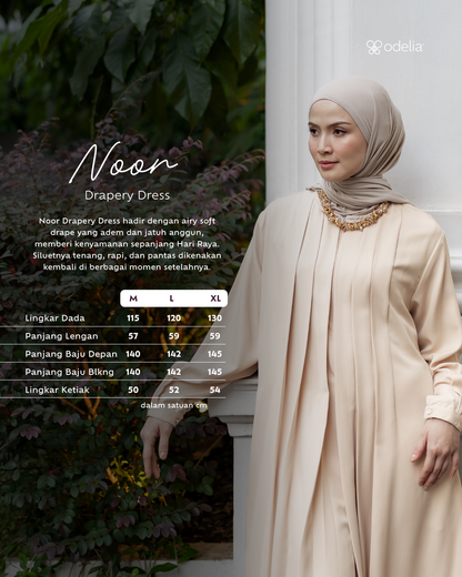 Noor Drapery Dress - Porcelain Sand
