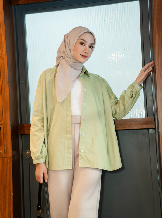 Serene Fold Shirt - Pistachio