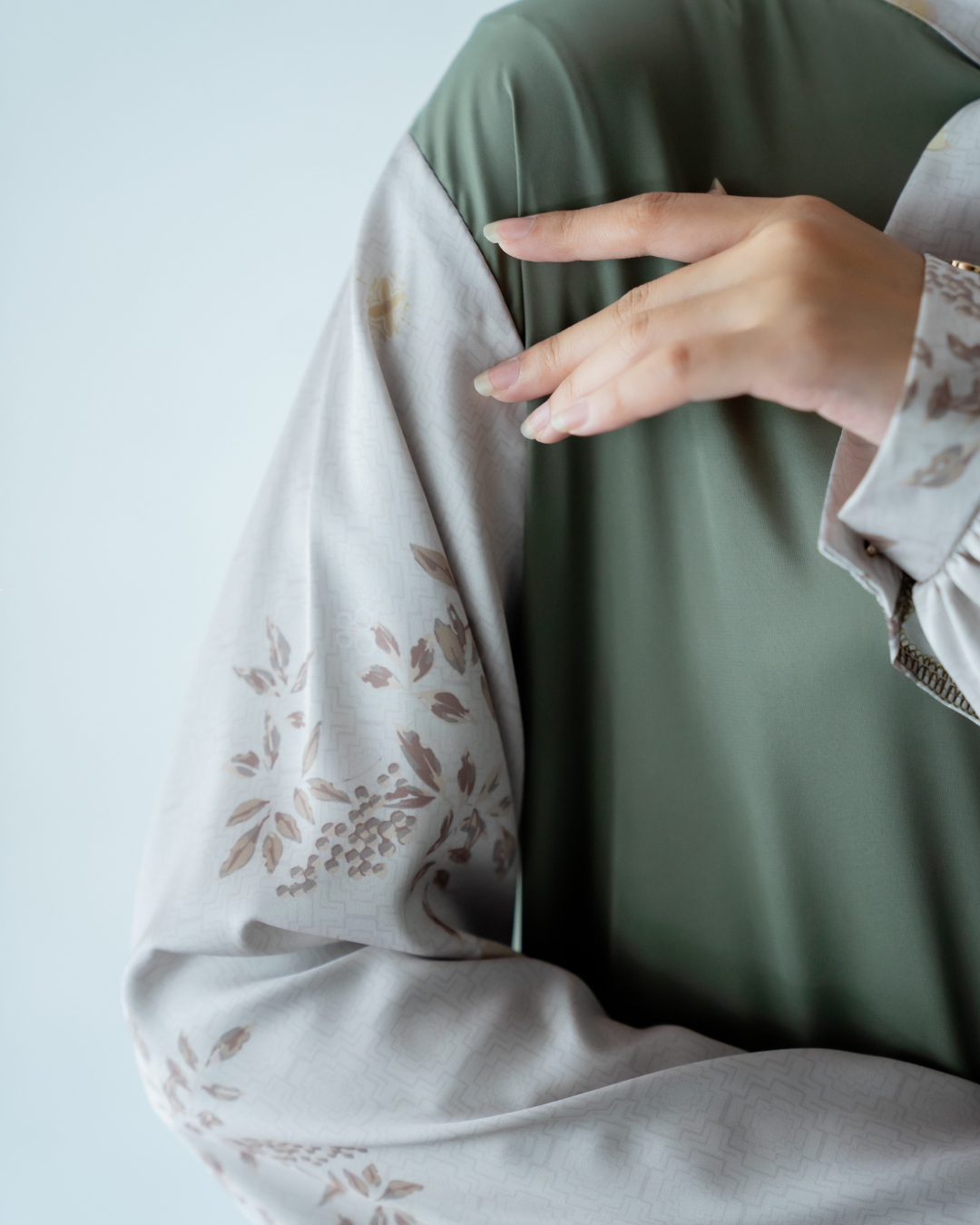 JANNA DRESS - OLIVE ZEST (EID SERIES 2025)