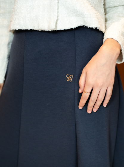 Elora Twirl Skirt - Ash Blue