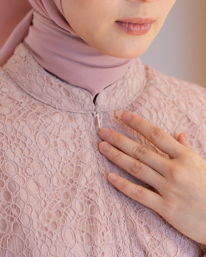 Amara Lace Tunic - Dusty Rose