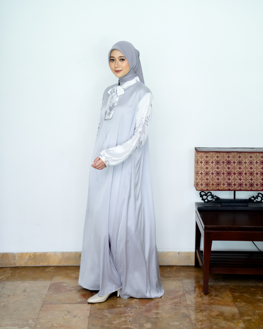JANNA DRESS - SILKEN SNOW (EID SERIES 2025)