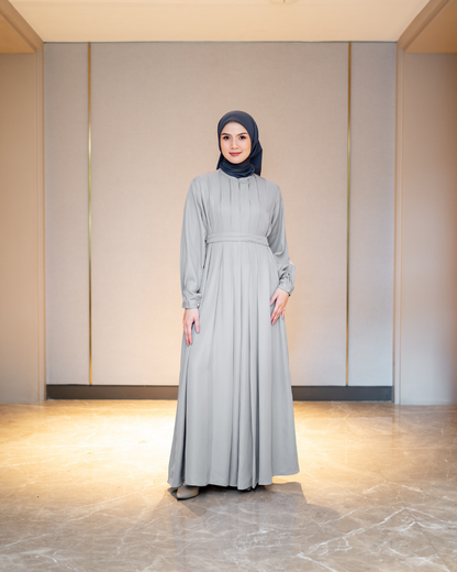 Noor Drapery Dress - Silver Mist