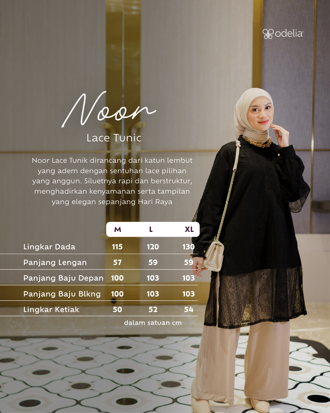 Noor Lace Tunic - Midnight