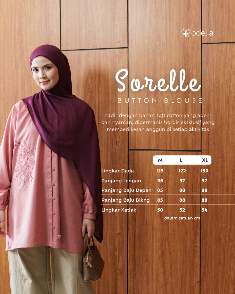 Sorelle Button Blouse - Dusty Rose