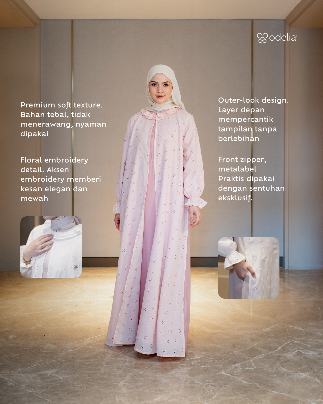 Sera OuterLook Dress - Pastel Rose