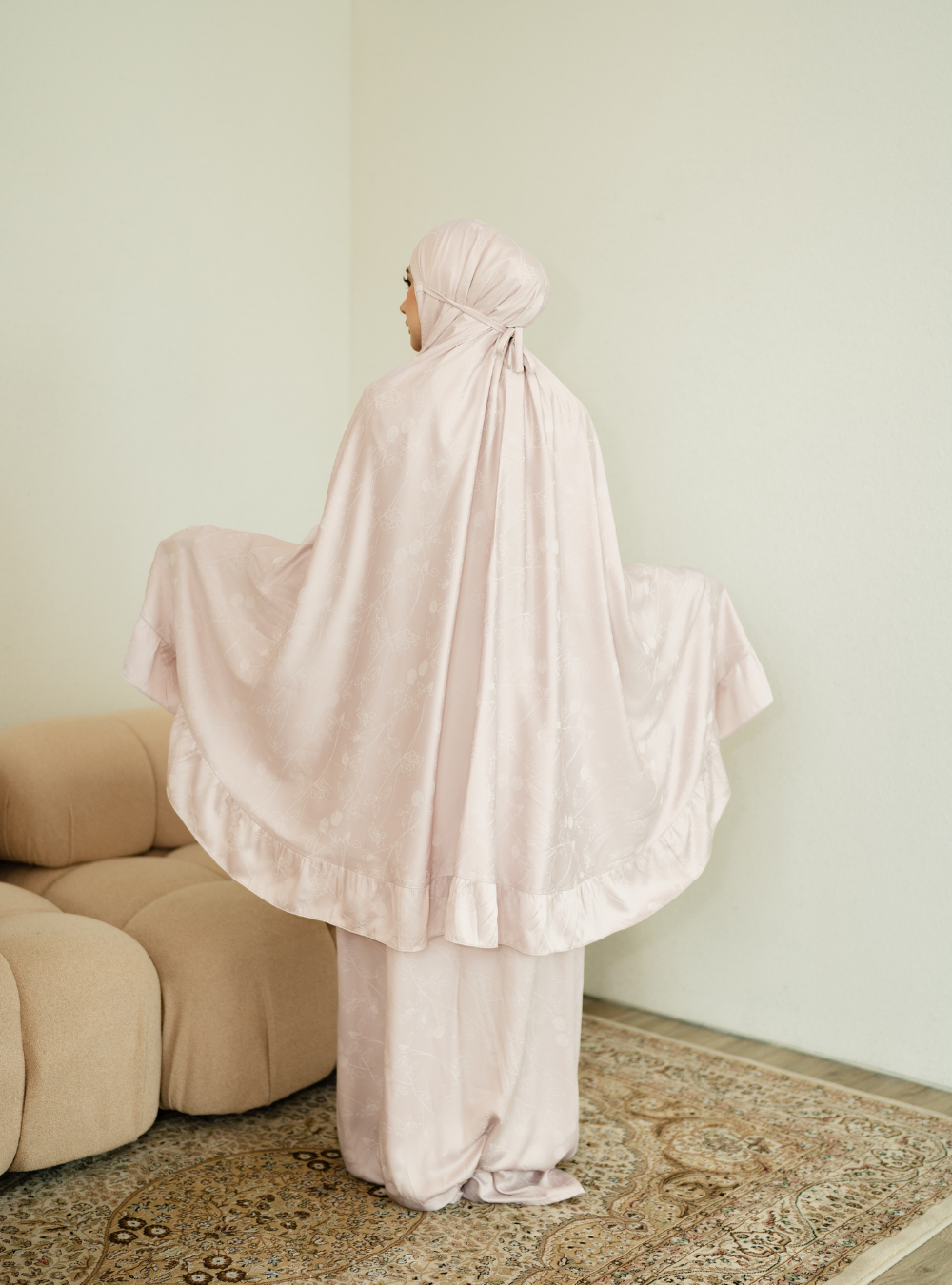 Rihla Soft Flow Prayer Set - Natural Beige