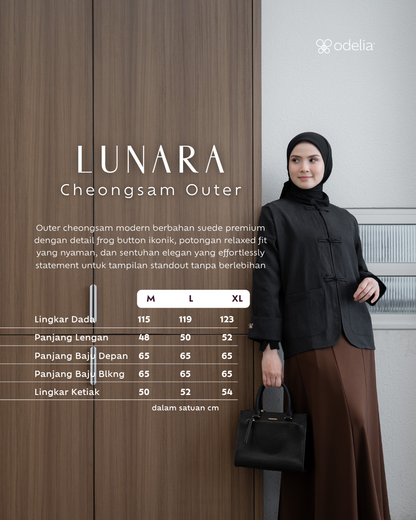 Outer Cheongsam - Luxe Black