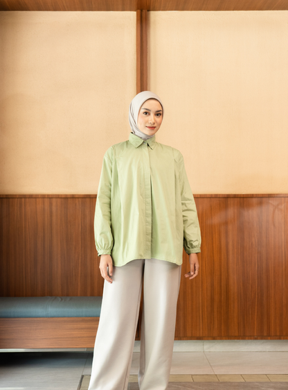 Serene Fold Shirt - Pistachio