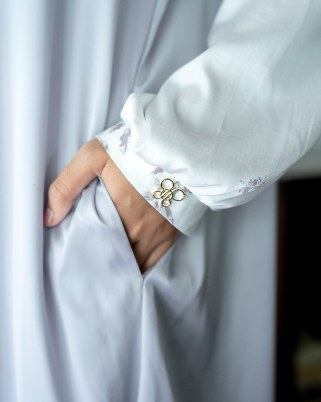 JANNA DRESS - SILKEN SNOW (EID SERIES 2025)