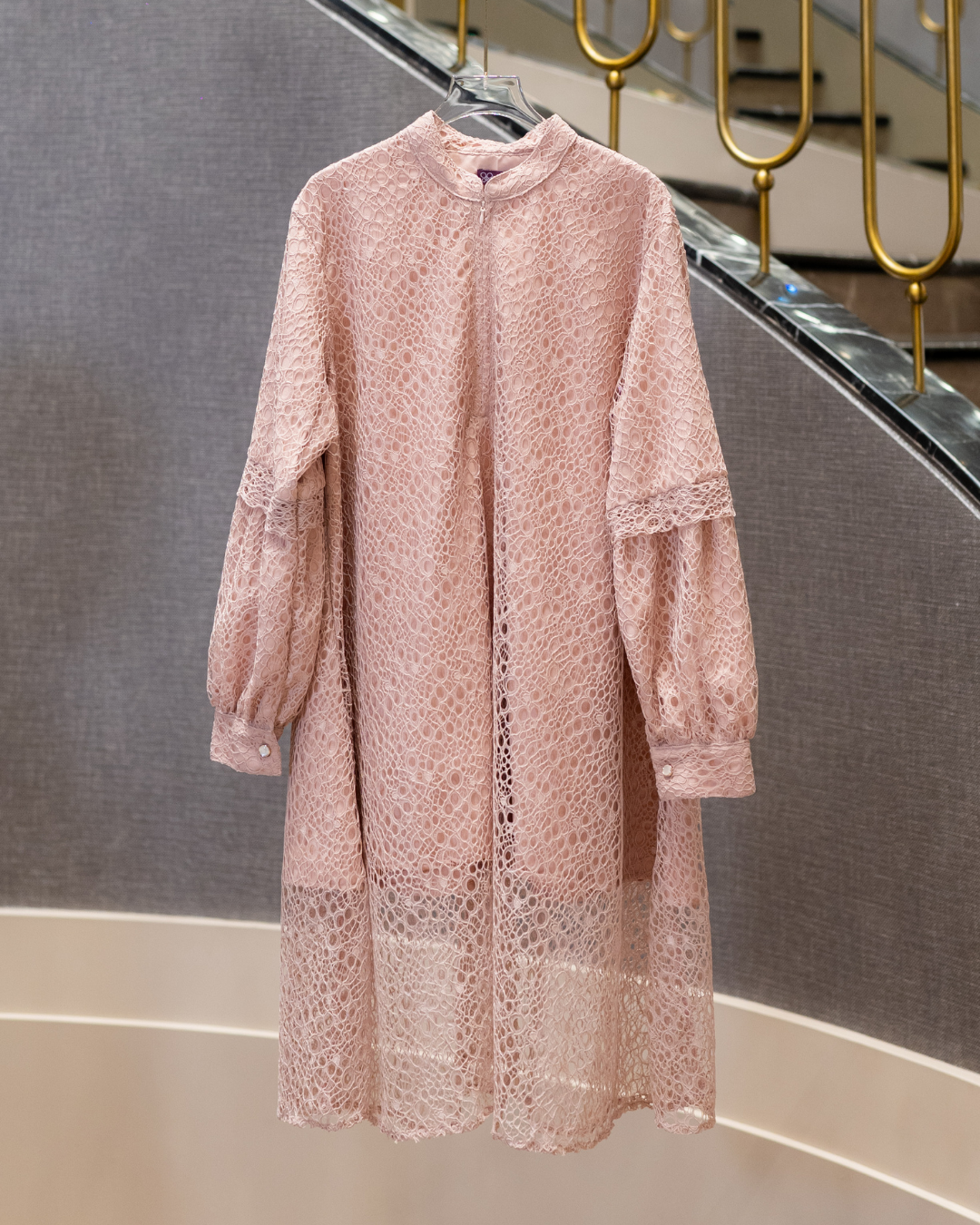 Amara Lace Tunic - Dusty Rose