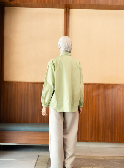 Serene Fold Shirt - Pistachio
