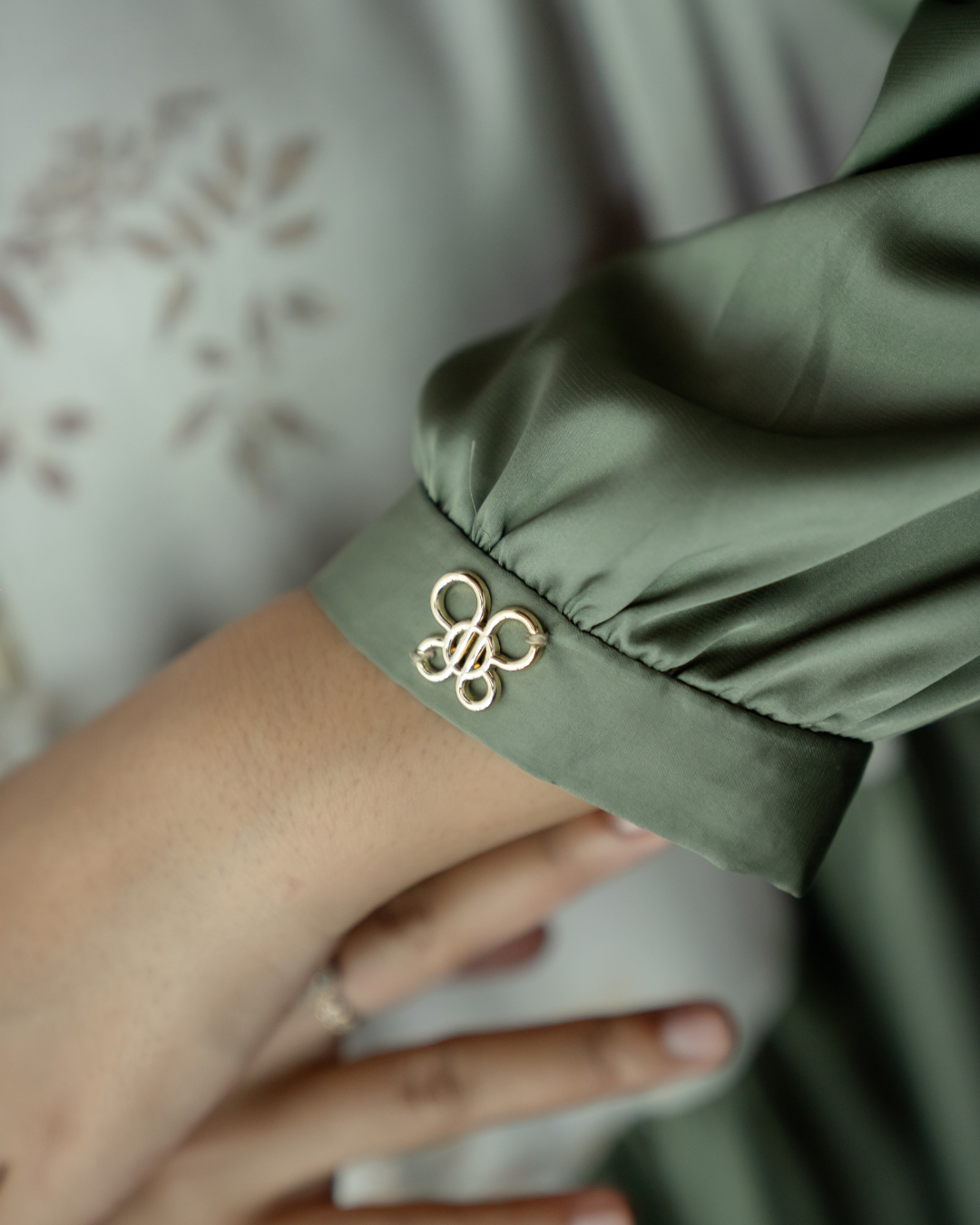 HAIFA DRESS - OLIVE ZEST (EID SERIES 2025)