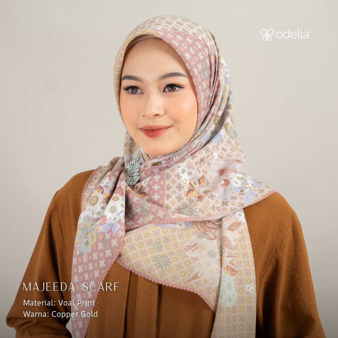 Majeeda Scarf - Copper Gold