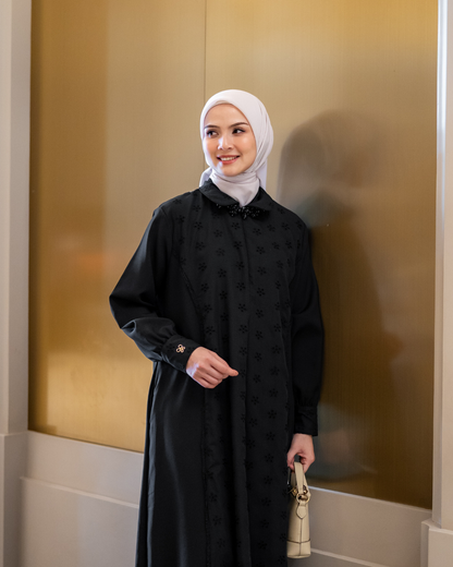 Sera Embroidery Dress - Classic Black