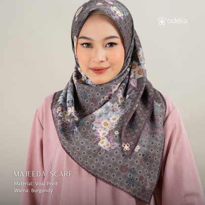 Majeeda Scarf - Burgundy