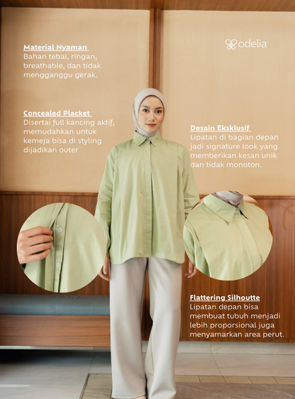 Serene Fold Shirt - Pistachio