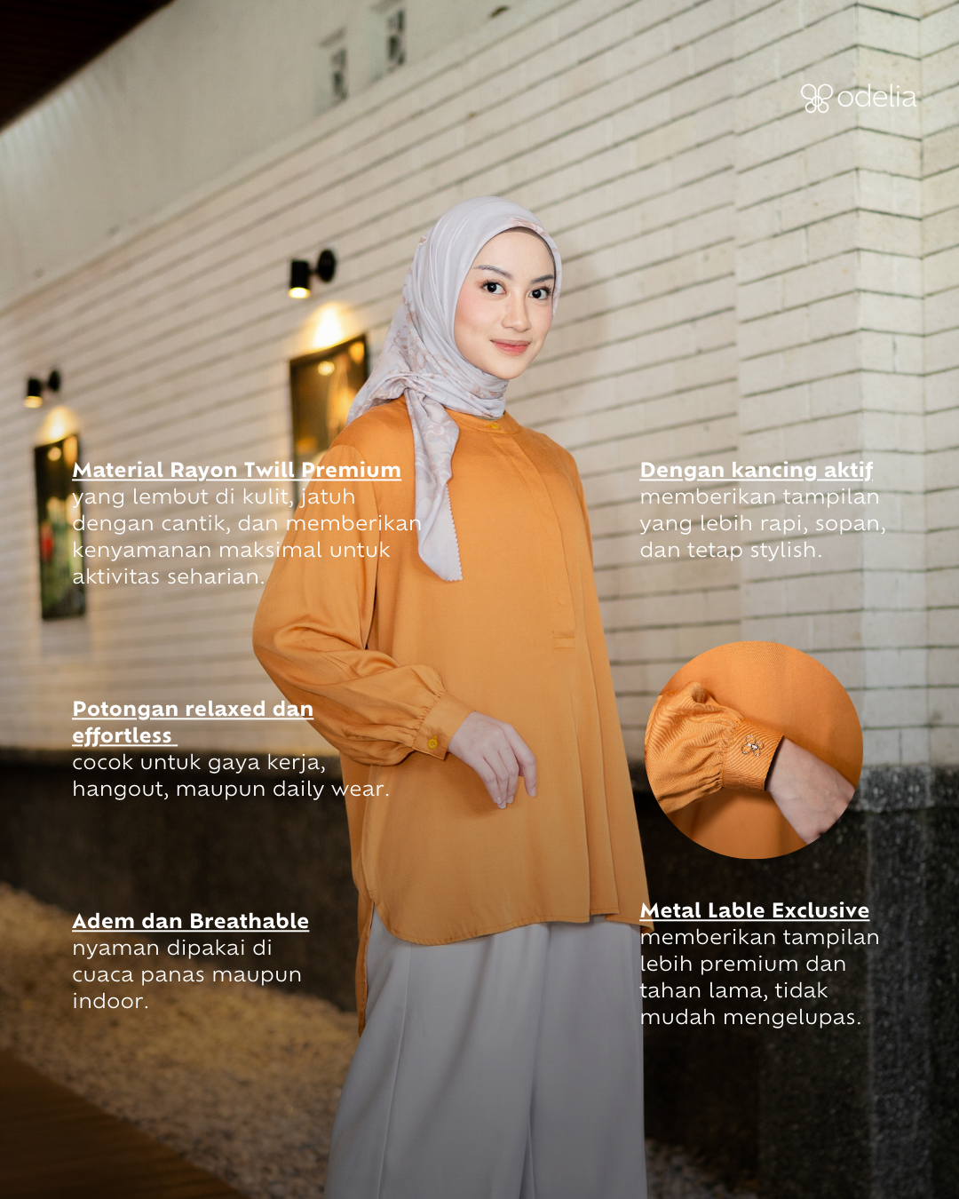 Evania Blouse - Marigold