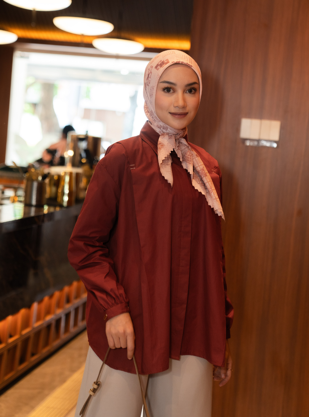 Serene Fold Shirt - Spiced Brick