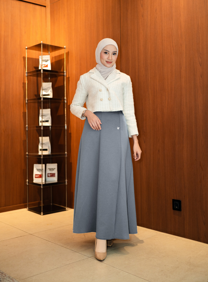 Elora Twirl Skirt - Grey