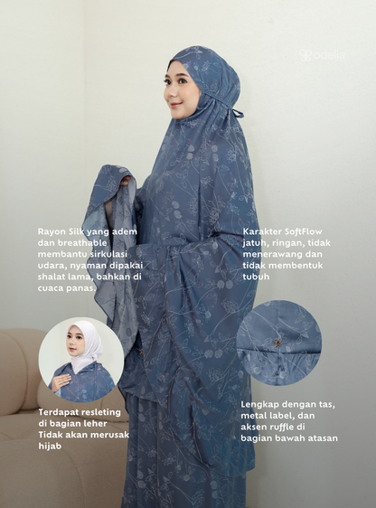 Rihla Soft Flow Prayer Set - Slate Blue