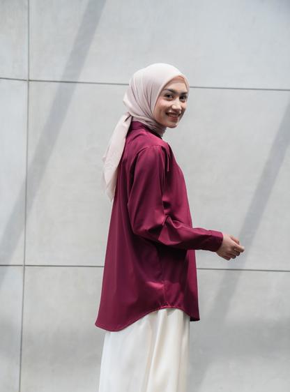 Alecia Shirt - Burgundy
