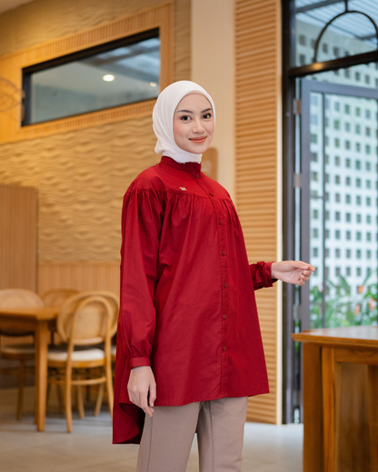 Carmia Shirt - Maroon