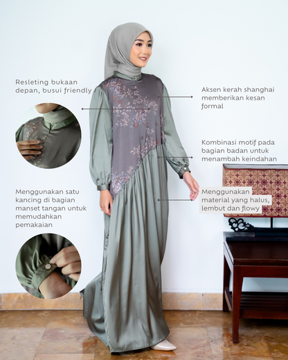 HAIFA DRESS - FOREST PINE (EID SERIES 2025)
