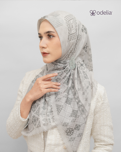 Ethnique Scarf - Stone Grey