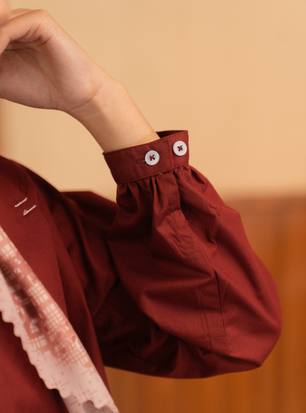 Serene Fold Shirt - Spiced Brick