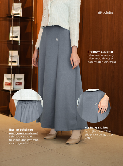 Elora Twirl Skirt - Grey