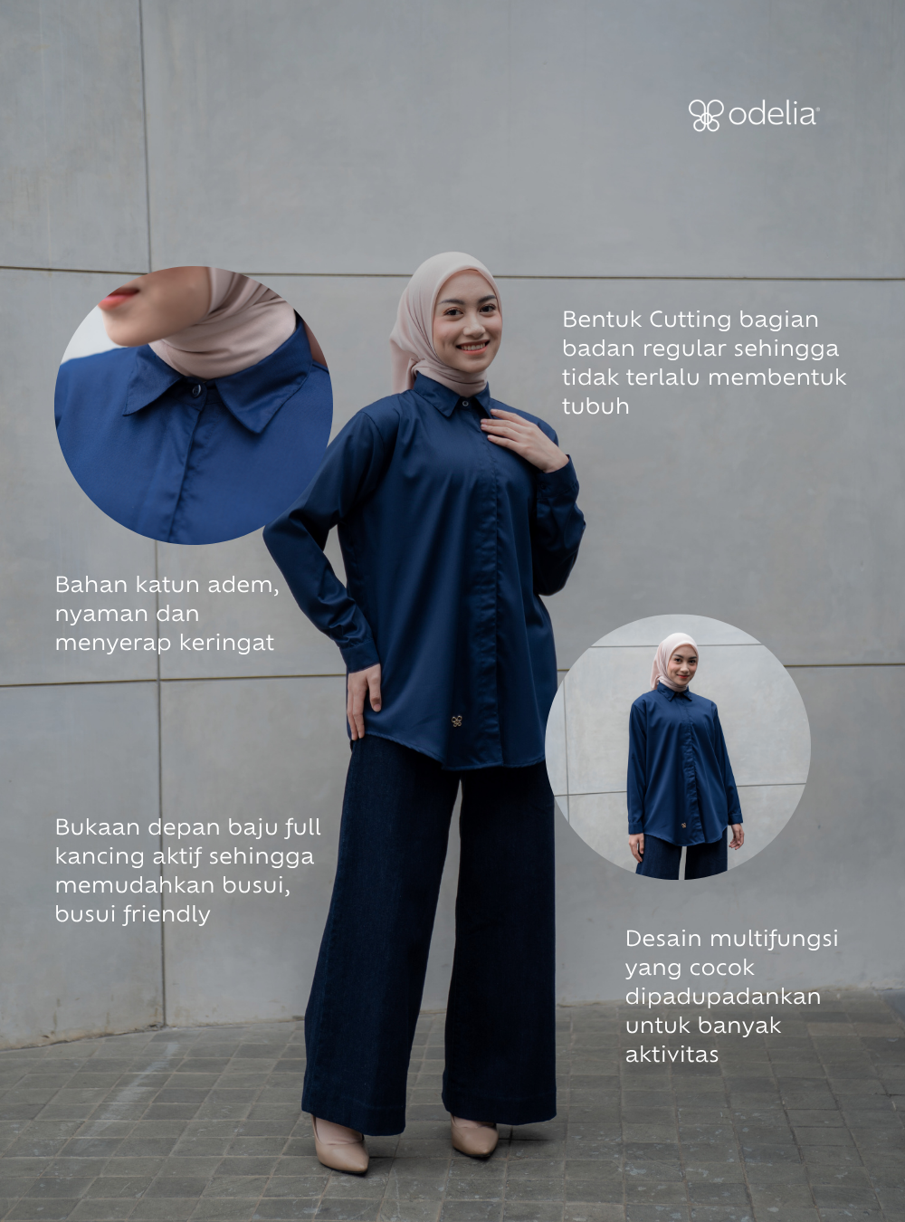 Alecia Shirt - Navy