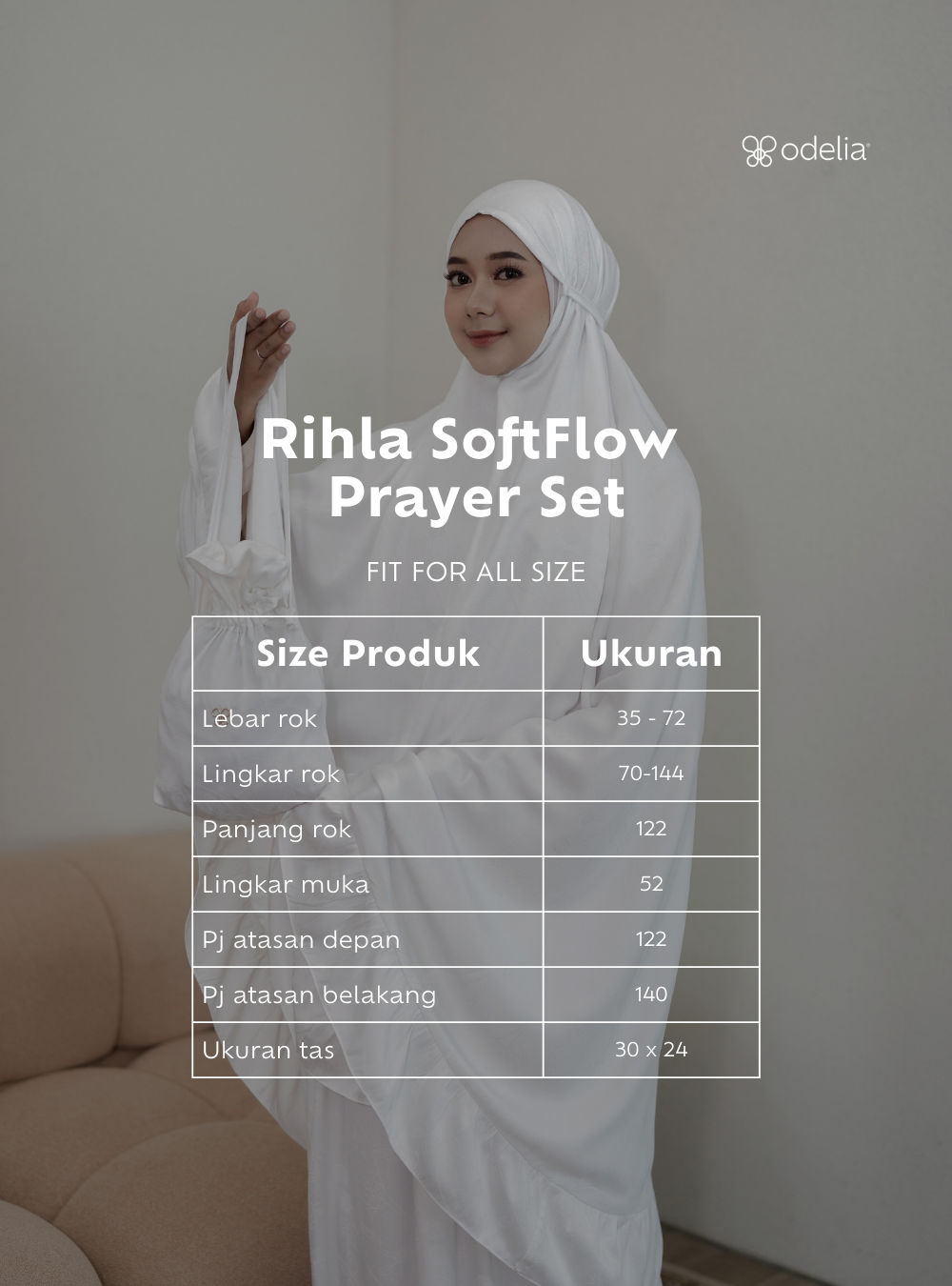 Rihla Soft Flow Prayer Set - Pearl