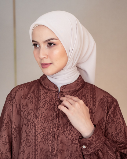Noor Lace Tunic - Mahogany